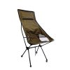 Camping Chair Folding High Back Backpacking Chair with Headrest – Brown