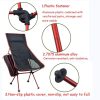 Camping Chair Folding High Back Backpacking Chair with Headrest – Brown