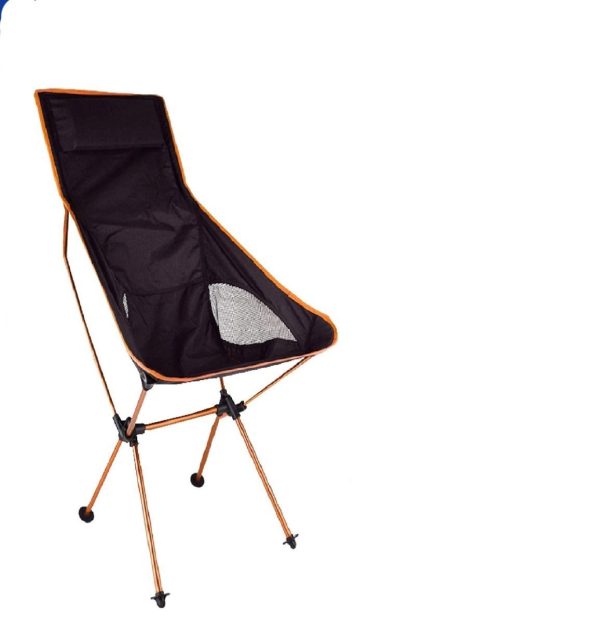 Camping Chair Folding High Back Backpacking Chair with Headrest – Brown