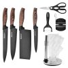 8 pieces Kitchen Knife Set Everich Chef Sharpener Knives Stainless Steel Nonstick Scissor Gift