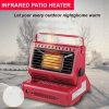 Portable Butane Gas Heater Camping Camp Tent Outdoor Hiking Camper Survival AU – Black