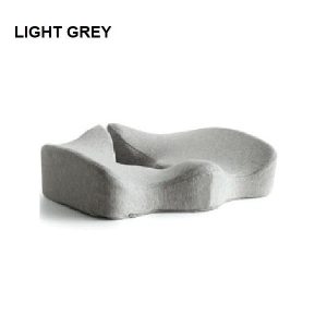 Premium Memory Foam Seat Cushion Coccyx Orthopedic Back Pain Relief Chair Pillow Office – Light Grey