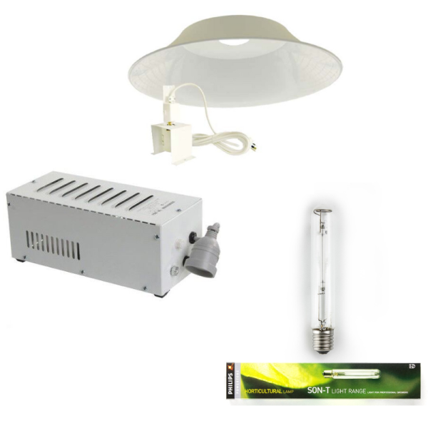 Grow Light Kit with Son-T Bulb and 730mm Deep Bowl Reflector – 400 W