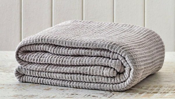 Organic Cotton Waffle Woven Blanket