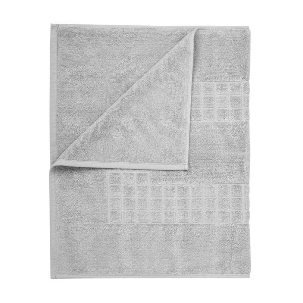 Microfiber Soft Non Slip Bath Mat Check Design – Grey