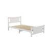 Single Solid Pine Timber Bed Frame-White