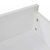 2 x Wooden Bed Frame Storage Trundle Drawers-White