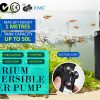 Dynamic Power Aquarium Submersible Filter Pond Pump – 600L/H 8W 1m Pond