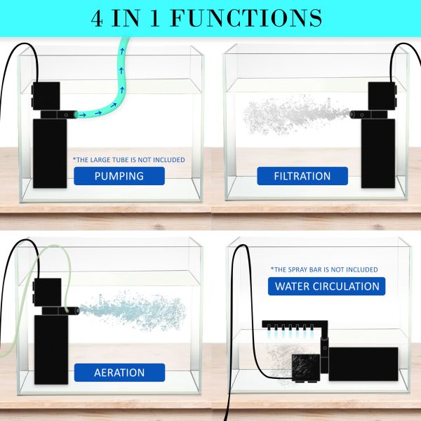 Dynamic Power Aquarium Submersible Filter Pond Pump – 600L/H 8W 1m Pond