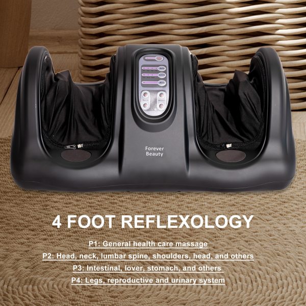 Foot Massager Shiatsu Ankle Kneading Remote – Black