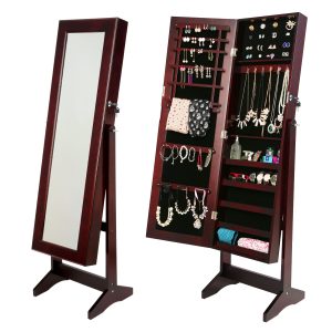 La Bella 146cm Mirror Jewellery Cabinet Storage Organiser LUVO