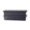 Nplastic 2 Set Under-bed Storage Train Wheel Container with Lid 38L – Dark Grey