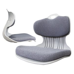 Samgong Grey Slender Chair Posture Correction Seat Floor Lounge Stackable