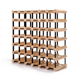 La Bella Timber Wine Rack Storage Cellar Organiser – 42 Bottle