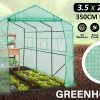 Garden Greenhouse Walk-In Shed 3.5x2x2M PE Apex