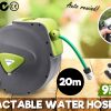 Dynamic Power Garden Water Hose Retractable Rewind Reel Wall Mounted – 20m