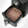 Airfryer Reusable Silicone Pot Square Chocolate Nonstick Nontoxic