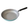 Stone Frypan Frying Pan 28cm Non-Stick Induction Ceramic Round PURE SKY BLUE