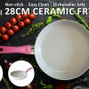 Wok Wokpan 28cm Non-Stick Ceramic Induction Ergonomic Round WHITE