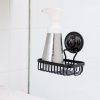 KiahLoc Soap Holder Basket Removable Stainless Suction – Black