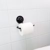 KiahLoc Toilet Roll Holder Removable Suction – Black