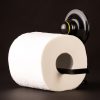 KiahLoc Toilet Roll Holder Removable Suction – Black