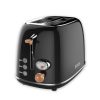 PHILEX 2-Slice Toaster Bread Reheat Retro – Black