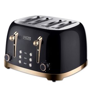 PHILEX 4-Slice Toaster Bread Reheat Retro