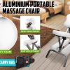 Forever Beauty Portable Beauty Massage Foldable Chair Table Therapy Waxing Aluminium – White