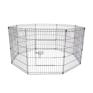 Paw Mate Pet Playpen 8 Panel Foldable Dog Exercise Enclosure Fence Cage – 61×61 cm, 1x Pet Playpen