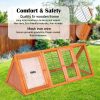 Rabbit Hutch Chicken Coop 118 x 50 x 45cm Triangle Cage Run Ester