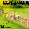 Chicken Coop Rabbit Hutch Extension Run 180 x 90 x 48cm Runey