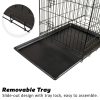 Paw Mate Wire Dog Cage Foldable Crate Kennel with Tray – 24inch, Dog Crate