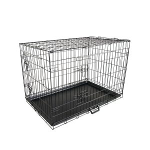 Paw Mate Wire Dog Cage Foldable Crate Kennel with Tray – 30inch, Dog Crate