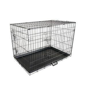 Paw Mate Wire Dog Cage Foldable Crate Kennel with Tray – 36inch, Dog Crate