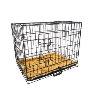 Paw Mate Wire Dog Cage Foldable Crate Kennel with Tray – 36inch, Dog Crate + Cushion Pad