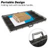 Paw Mate Wire Dog Cage Crate with Tray + Cushion Mat + Cover Combo – 24inch, Blue