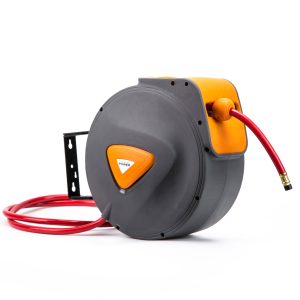 Dynamic Power Air Hose Retractable Reel Auto Rewind Heavy Duty Wall Mounted