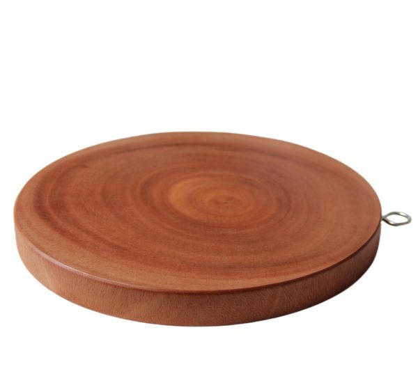 Natural Hardwood Hygienic Kitchen Cutting Wooden Chopping Board Round – 29.6×29.6×2.8 cm