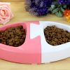 2 x Medium Pet Plastic Rabbit Dog Feeding Bowls Cat Rabbit Guinea Pig Feeder