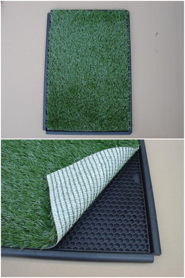 Indoor Dog Puppy Toilet Grass Potty Training Mat Loo Pad 85?x 63 cm