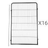 16 Panel 120 cm Heavy Duty Pet Dog Cat Rabbit Exercise Extension Playpen Puppy Rabbit Fence