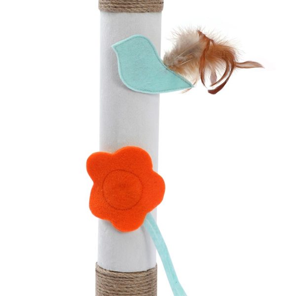 YES4PETS 89 cm Cat Kitten Single Scratching Post with Toy