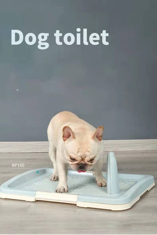 Portable Dog Potty Training Tray Pet Puppy Toilet Trays Loo Pad – 47x34x5.5 cm, Blue