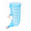 500ml Dog Cat Hamster Rabbit Water Bottle Hanging Drinking Dispenser Feeder – Blue