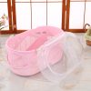 Small Dog Cat Crate Pet Rabbit Guinea Pig Ferret Carrier Cage With Mat-Pink