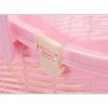 Small Dog Cat Crate Pet Rabbit Guinea Pig Ferret Carrier Cage With Mat-Pink