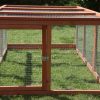 Large Chicken Coop Run Guinea Pig Cage Villa Extension Rabbit Hutch House Pen