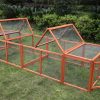 YES4PETS 290 cm XL Chicken Coop Run Guinea Pig Cage Villa Extension Rabbit Hutch Cat Kitten House Pen