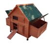 XL Chicken Coop Rabbit Hutch Ferret Cage Hen Chook Cat Kitten House With Run